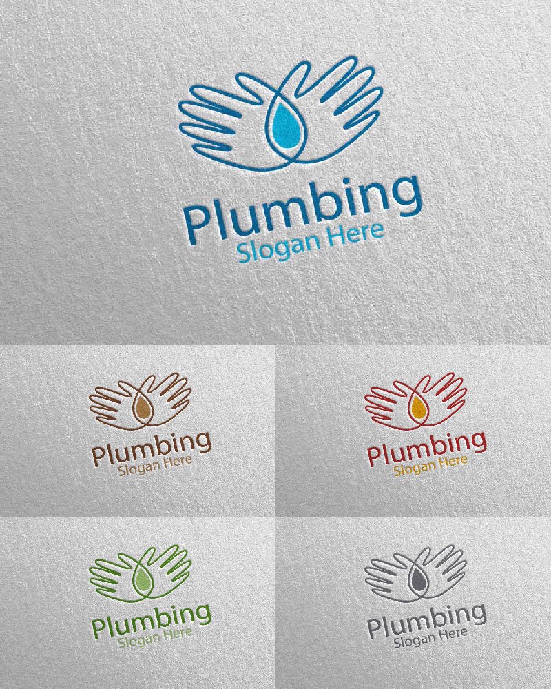 Template #112225 Plumbing Plumber Webdesign Template - Logo template Preview