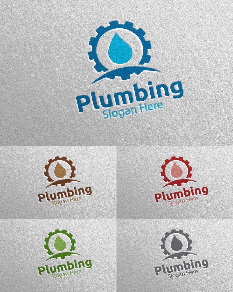 Template #112229 Plumbing Plumber Webdesign Template - Logo template Preview