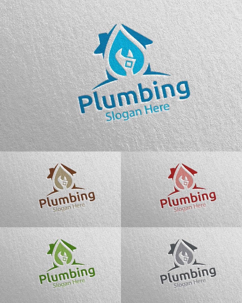 Template #112238 Plumbing Plumber Webdesign Template - Logo template Preview