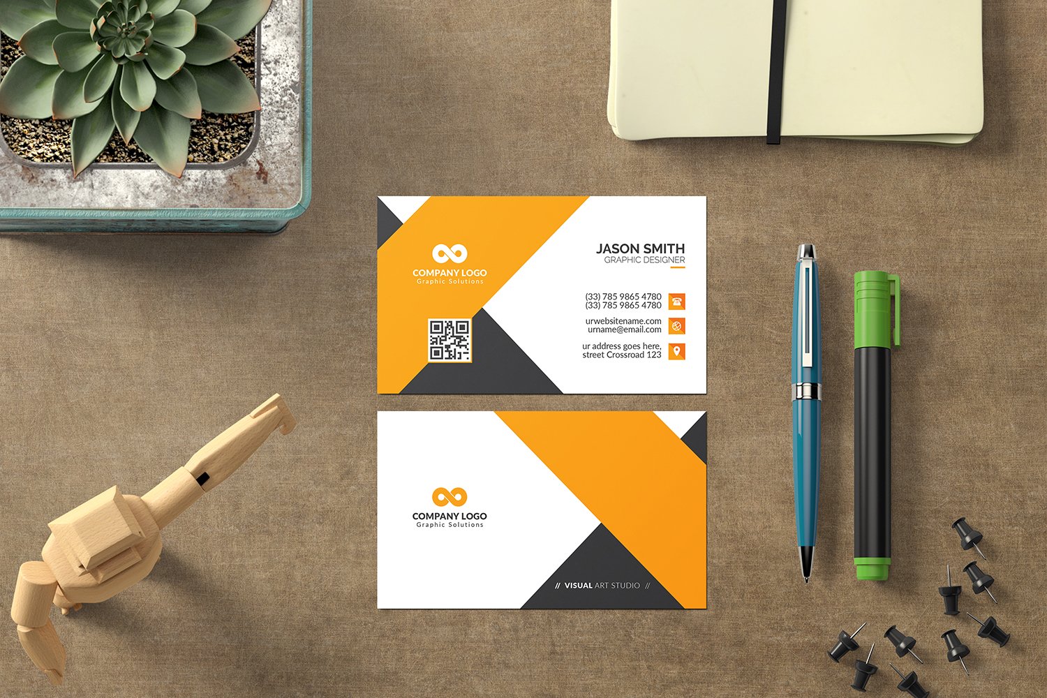 Template #112282 Card Visit Webdesign Template - Logo template Preview