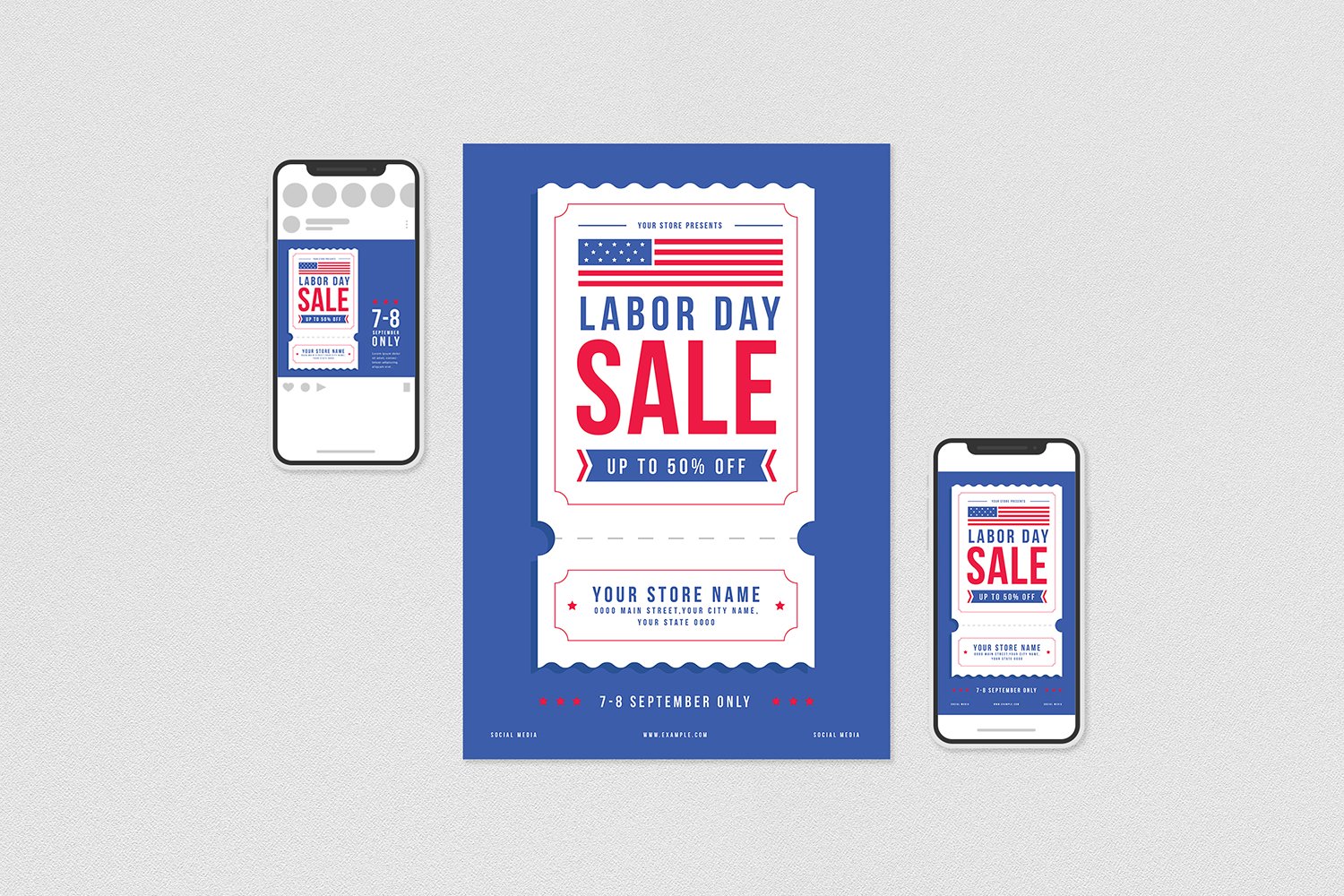 Template #112293 Daycelebrationholidaysalediscountshoppingusaamericapartybannerbig Salecommercepostereventflyersocial Webdesign Template - Logo template Preview