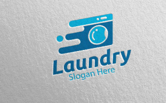 Fast Laundry Dry Cleaners 59 Logo Template