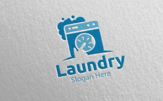 Laundry Dry Cleaners 60 Logo Template