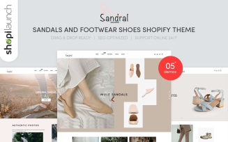 Sandral - Sandals And Footwear Shoes Shopify Theme