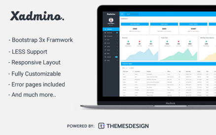 Xadmino - Admin & Dashboard Admin Template