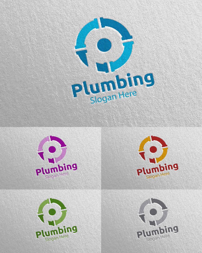 Template #112371 Plumbing Plumber Webdesign Template - Logo template Preview