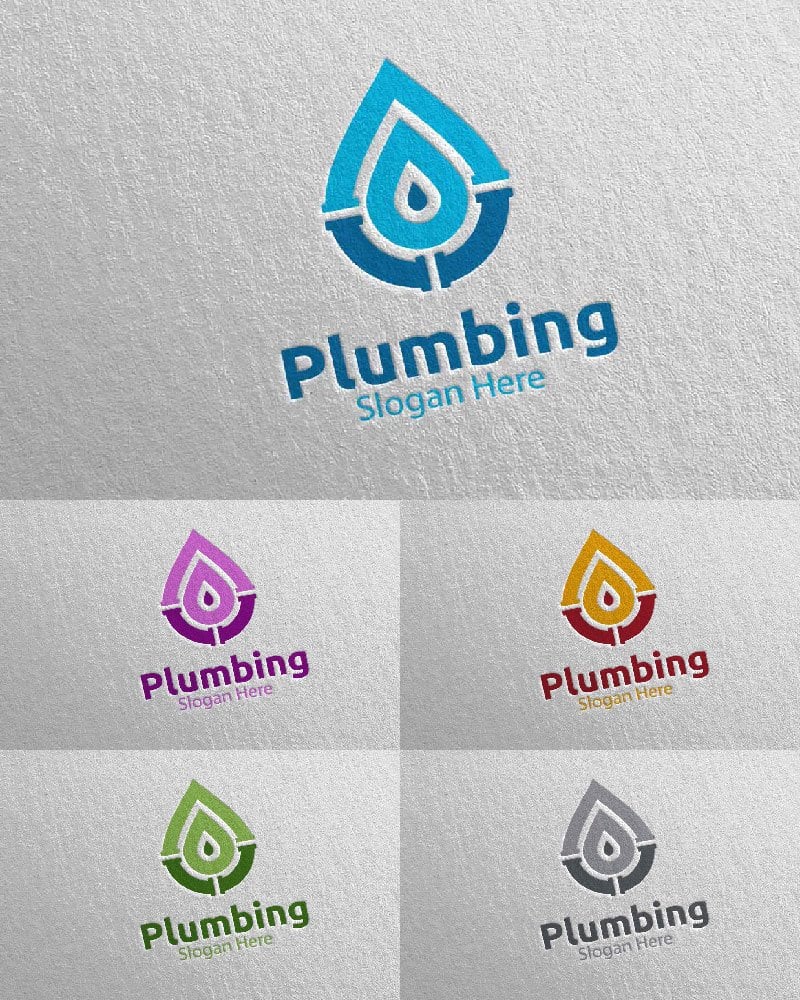 Template #112377 Plumbing Plumber Webdesign Template - Logo template Preview