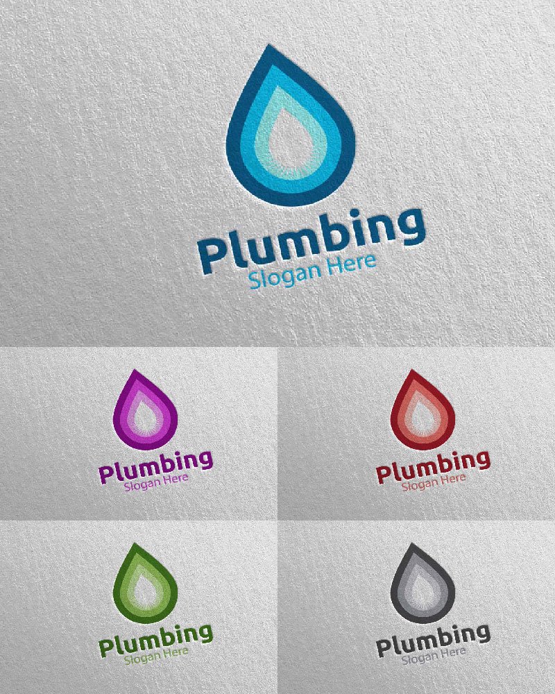 Template #112378 Plumbing Plumber Webdesign Template - Logo template Preview