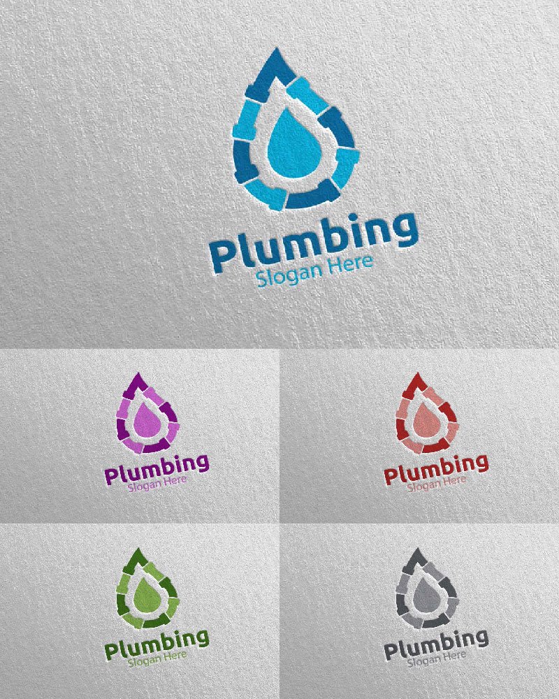 Template #112382 Plumbing Plumber Webdesign Template - Logo template Preview