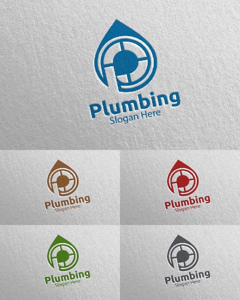 Template #112387 Plumbing Plumber Webdesign Template - Logo template Preview