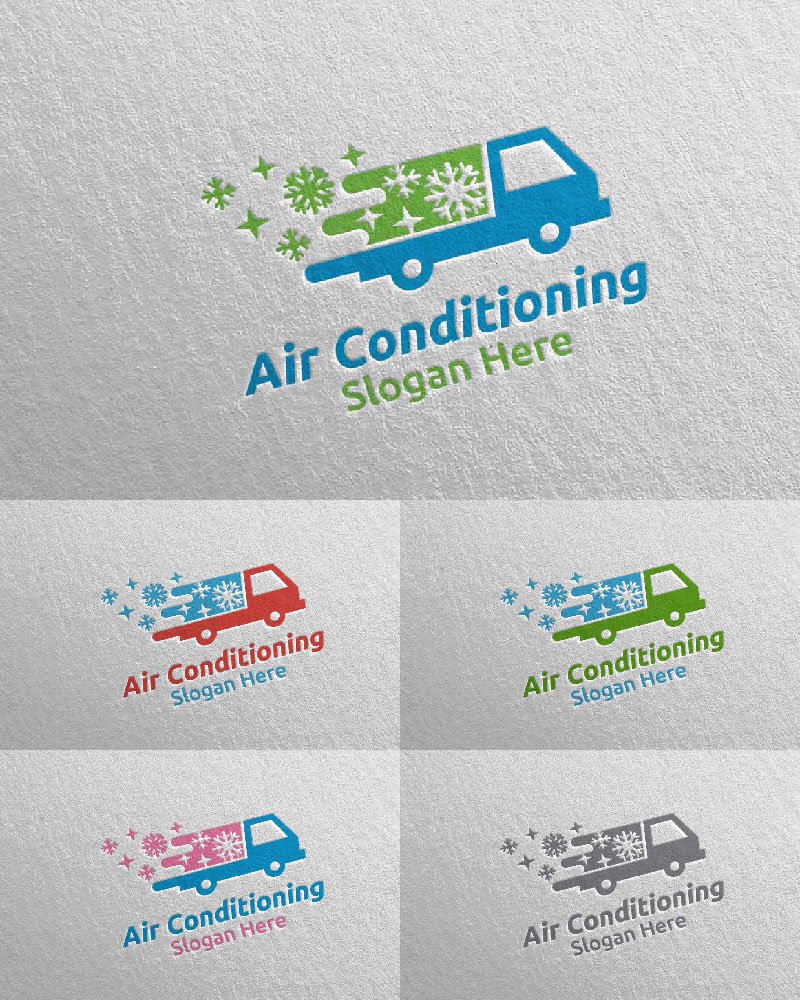 Template #112395 Air Conditioning Webdesign Template - Logo template Preview