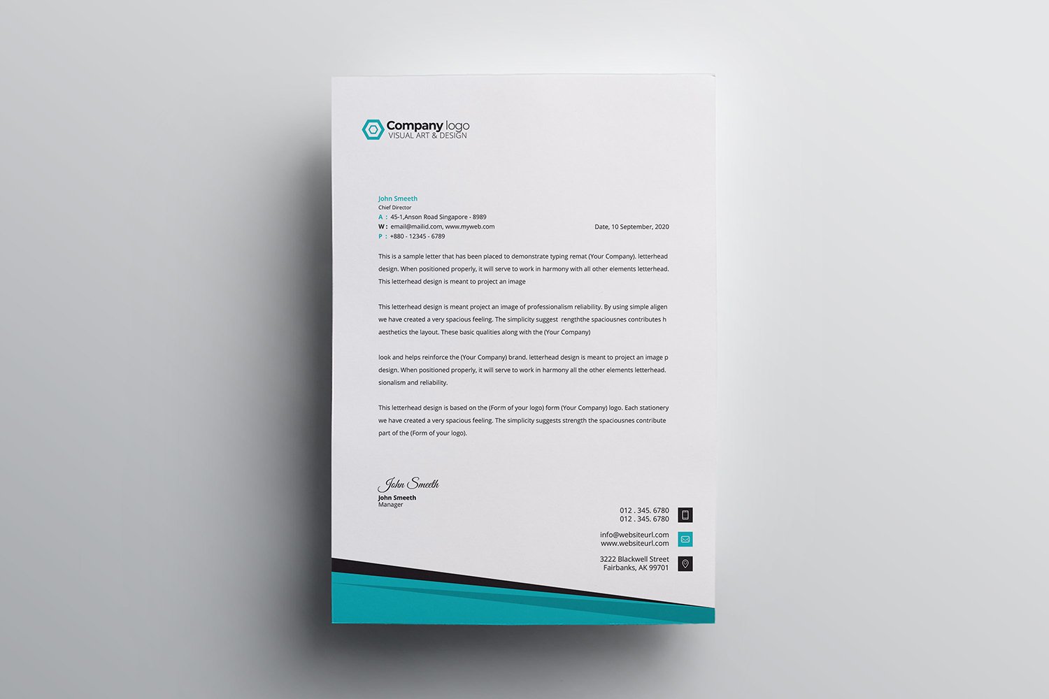 Kit Graphique #112405 Letter Corporate Divers Modles Web - Logo template Preview