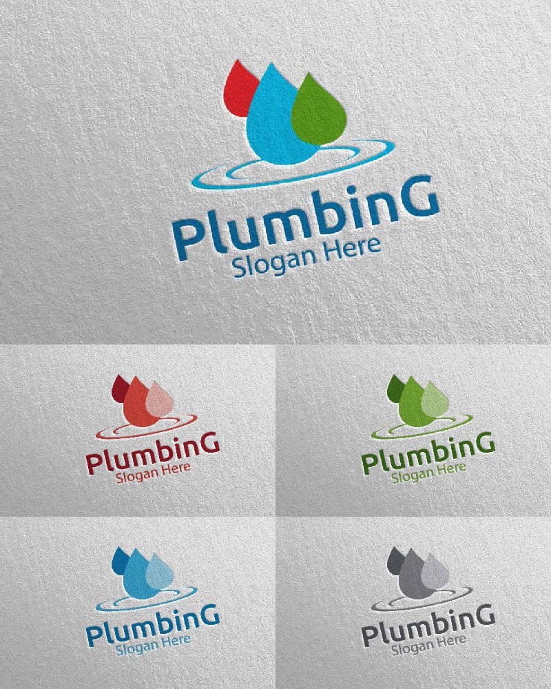 Template #112463 Plumbing Plumber Webdesign Template - Logo template Preview