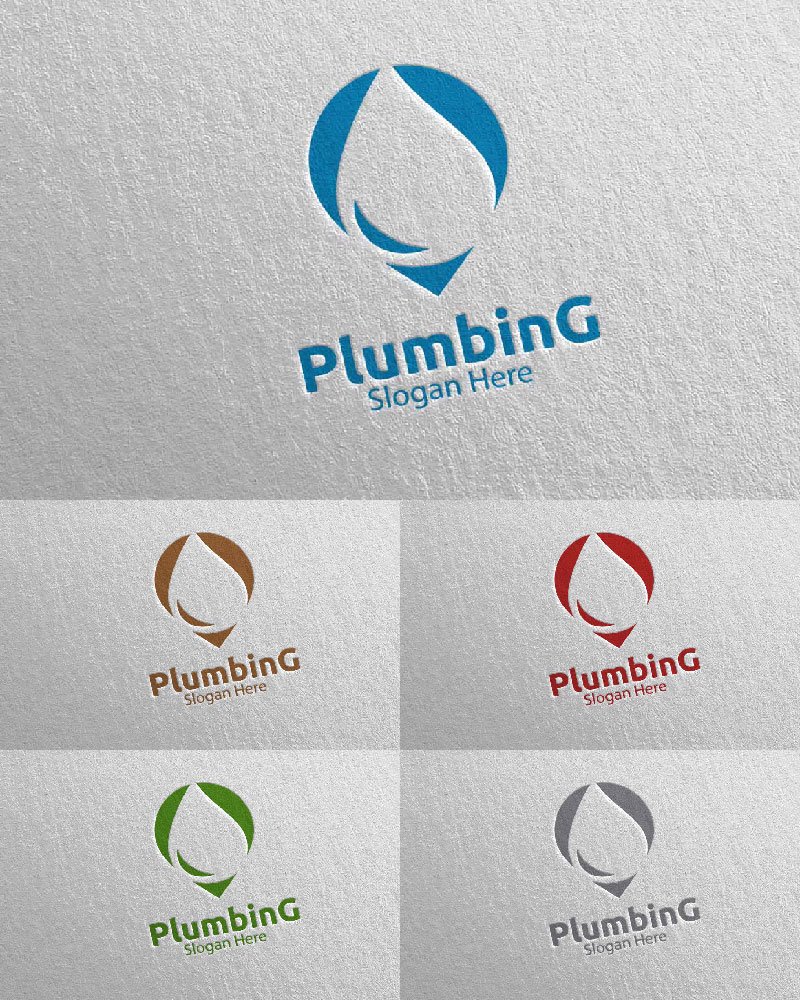 Template #112465 Plumbing Plumber Webdesign Template - Logo template Preview