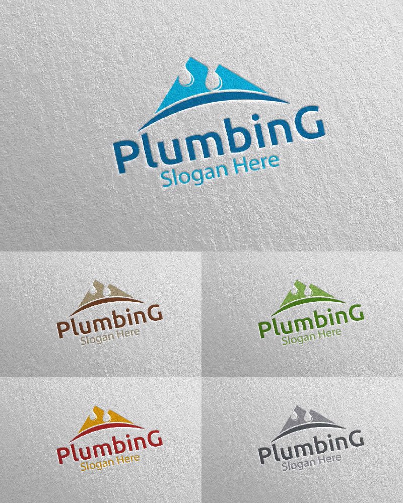 Template #112466 Plumbing Plumber Webdesign Template - Logo template Preview