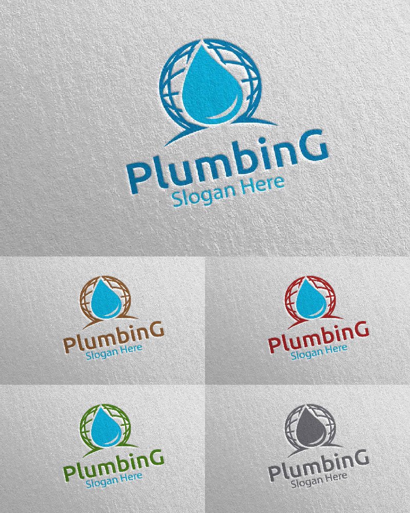 Template #112467 Plumbing Plumber Webdesign Template - Logo template Preview