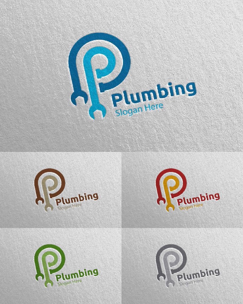 Template #112468 Plumbing Plumber Webdesign Template - Logo template Preview