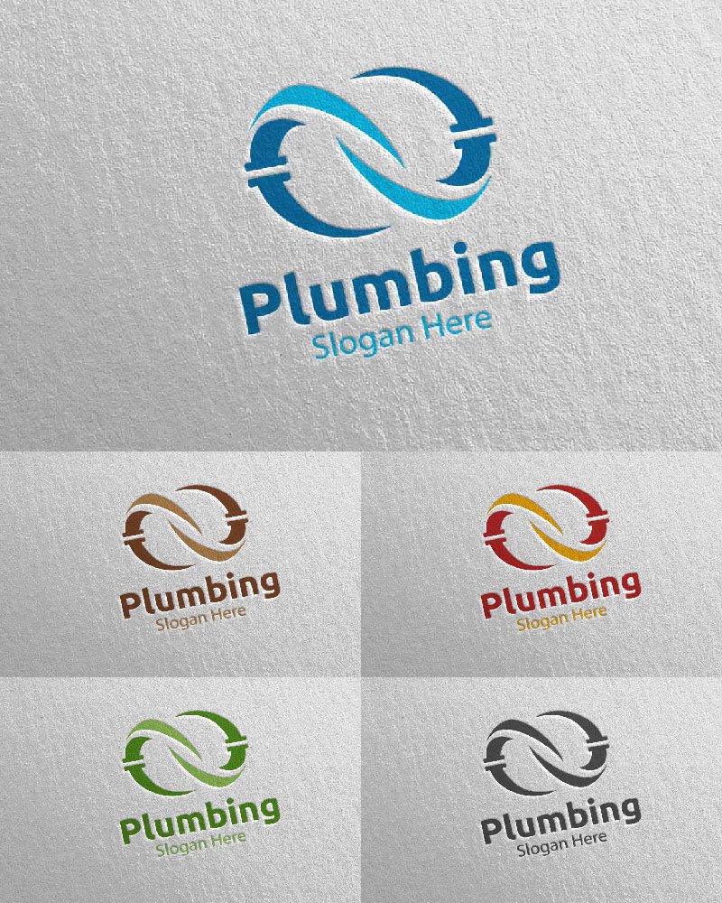 Template #112470 Plumbing Plumber Webdesign Template - Logo template Preview