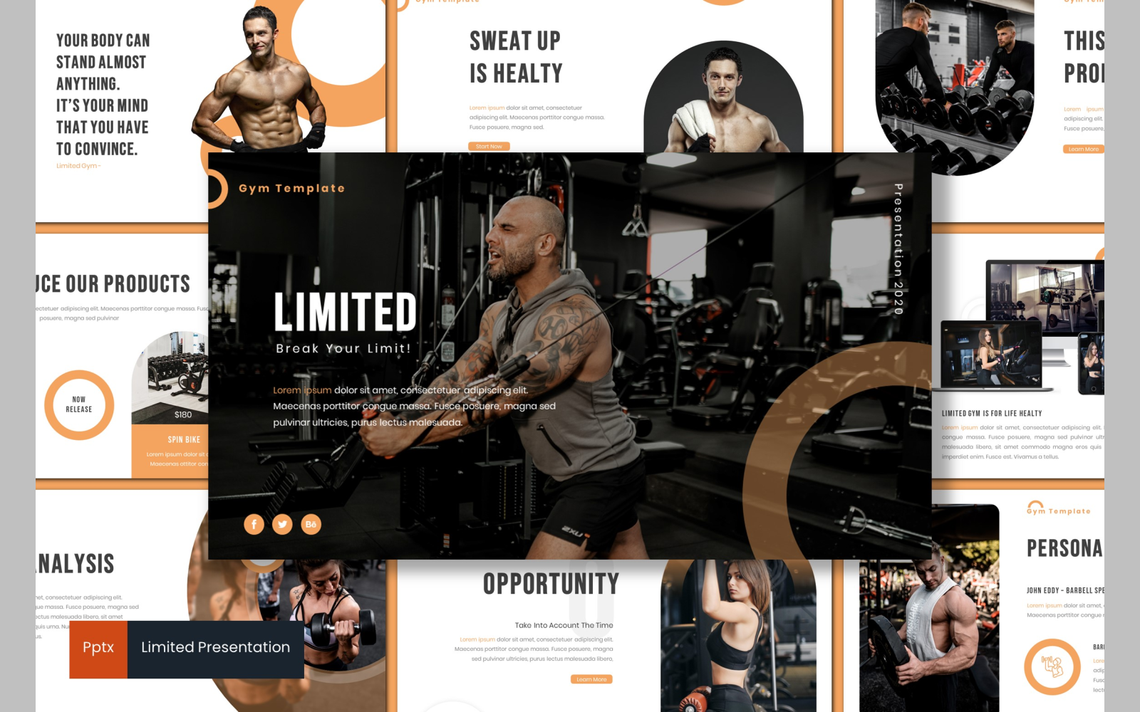 Limited PowerPoint template
