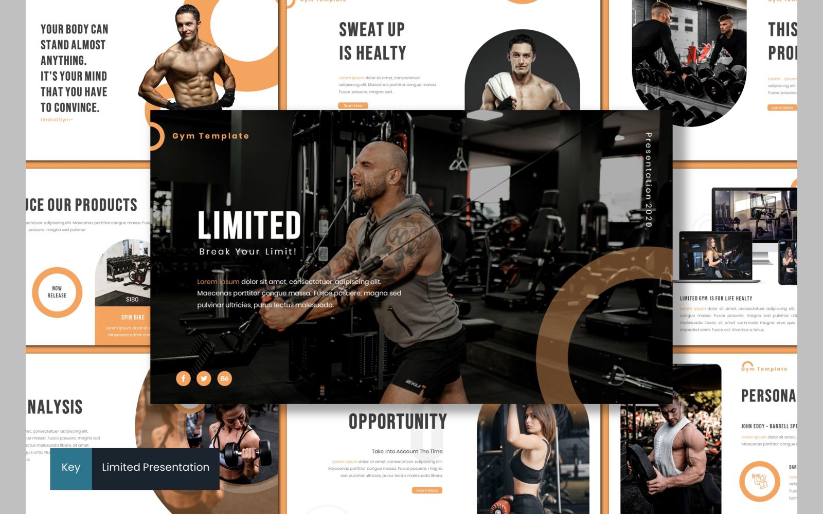 Kit Graphique #112495 Gym Workout Divers Modles Web - Logo template Preview