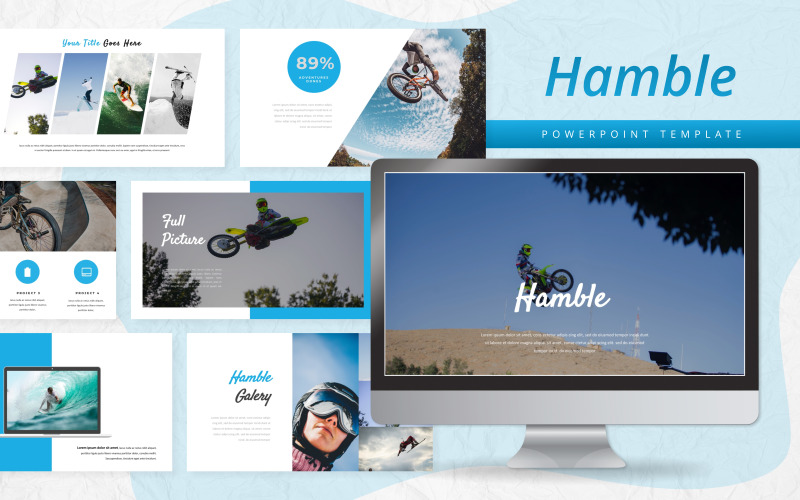 Hamble - Sport PowerPoint template PowerPoint Template