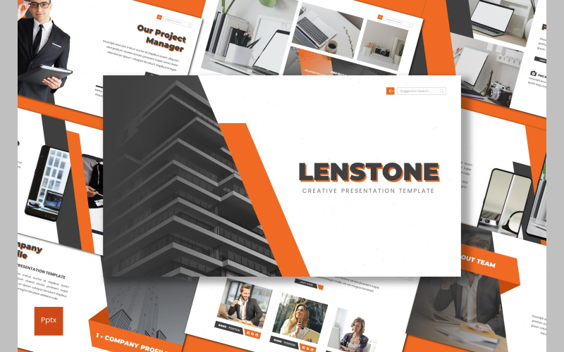 Lenstone PowerPoint template PowerPoint Template