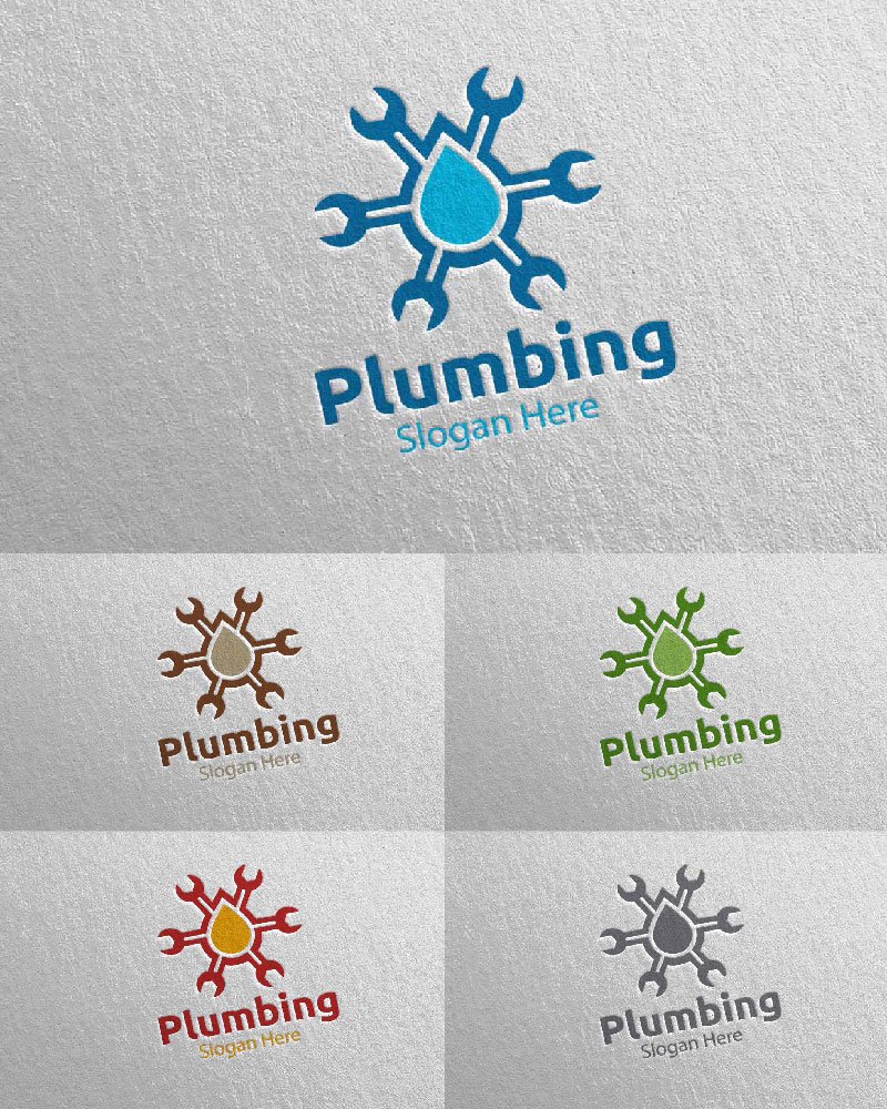 Template #112535 Plumbing Plumber Webdesign Template - Logo template Preview