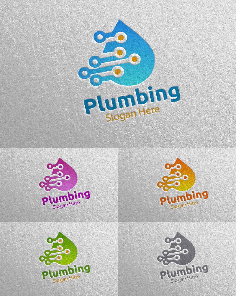 Template #112536 Plumbing Plumber Webdesign Template - Logo template Preview