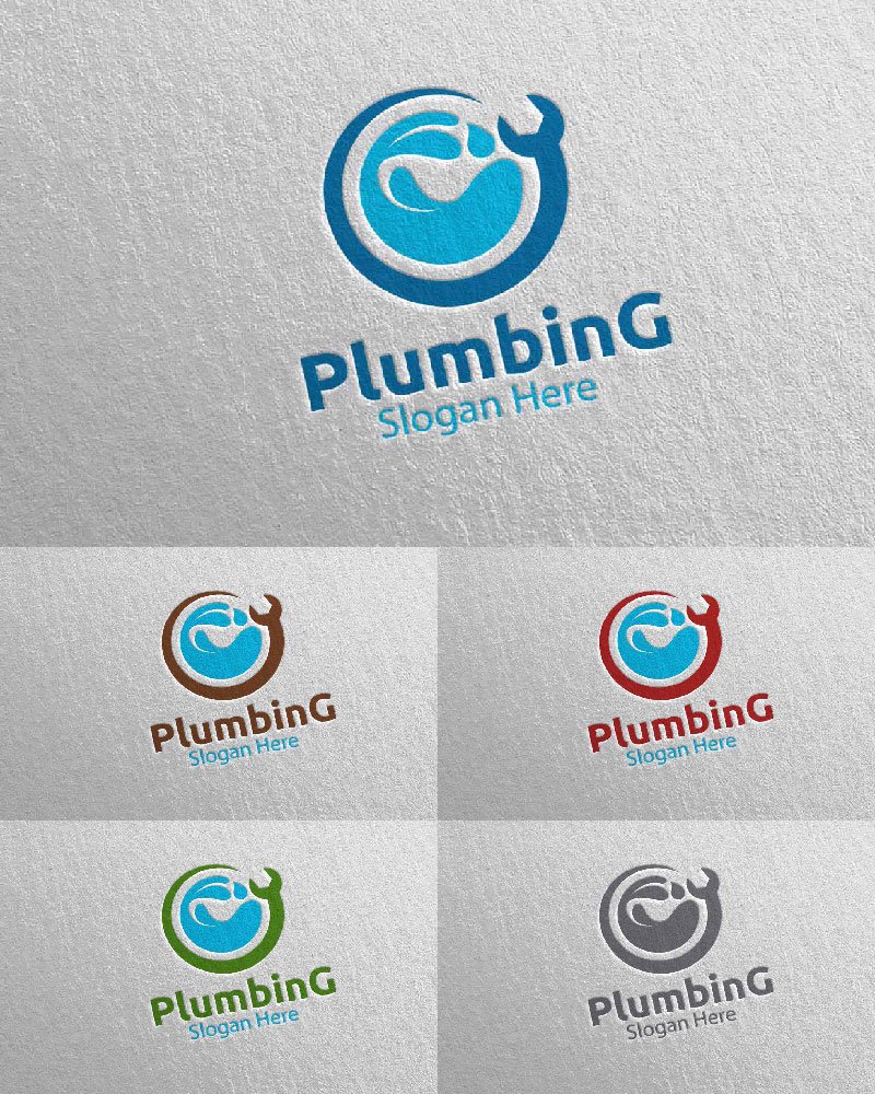 Template #112539 Plumbing Plumber Webdesign Template - Logo template Preview