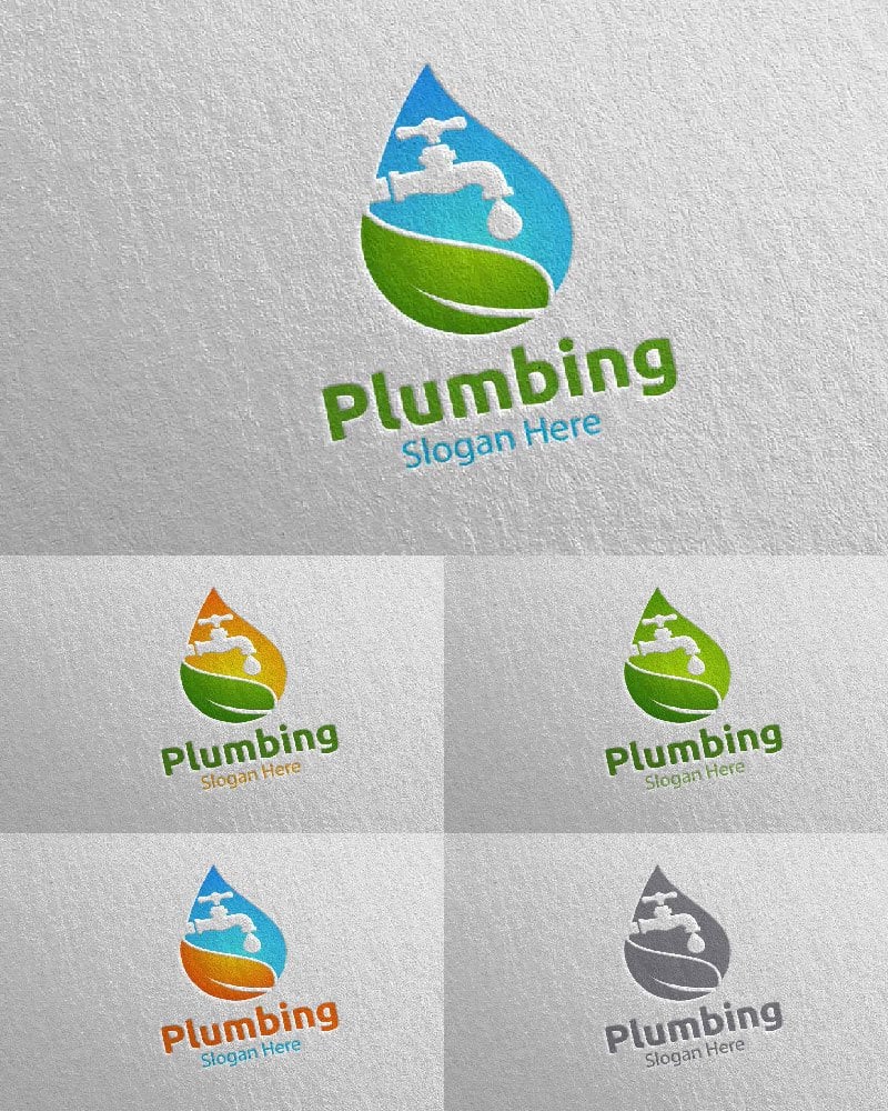 Template #112540 Plumbing Plumber Webdesign Template - Logo template Preview