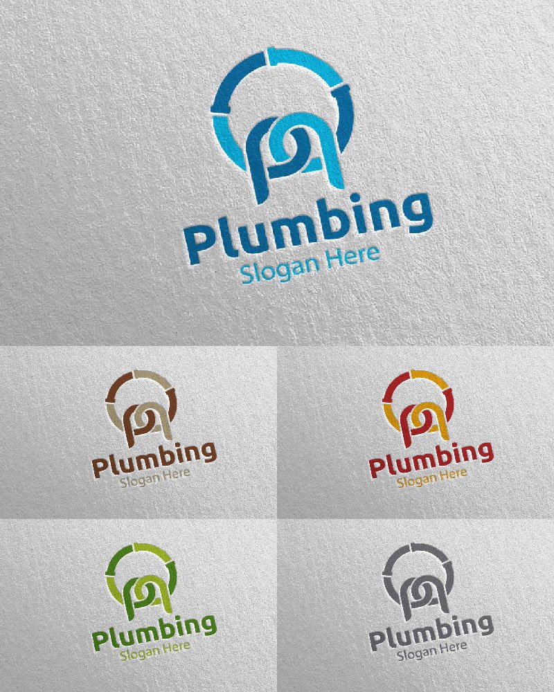 Template #112541 Plumbing Plumber Webdesign Template - Logo template Preview