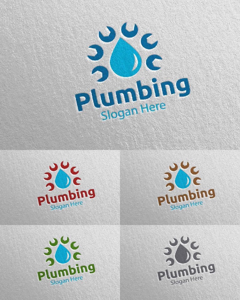 Template #112542 Plumbing Plumber Webdesign Template - Logo template Preview