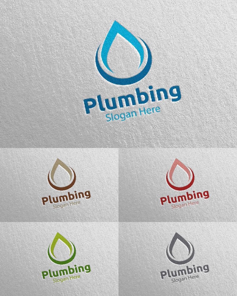 Template #112543 Plumbing Plumber Webdesign Template - Logo template Preview