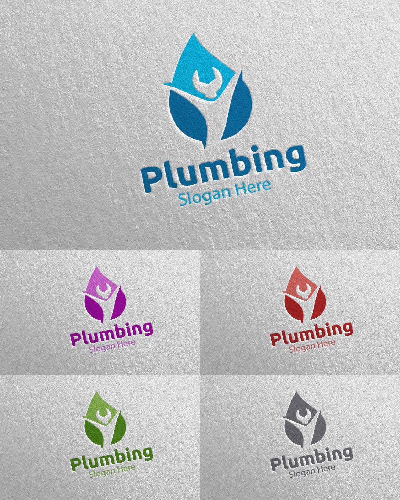 Template #112544 Plumbing Plumber Webdesign Template - Logo template Preview