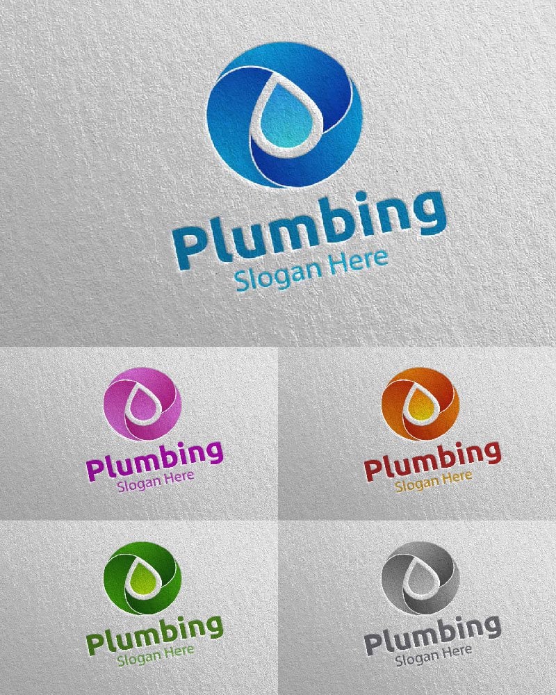 Template #112546 Plumbing Plumber Webdesign Template - Logo template Preview