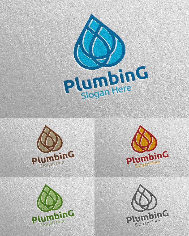 Template #112549 Plumbing Plumber Webdesign Template - Logo template Preview