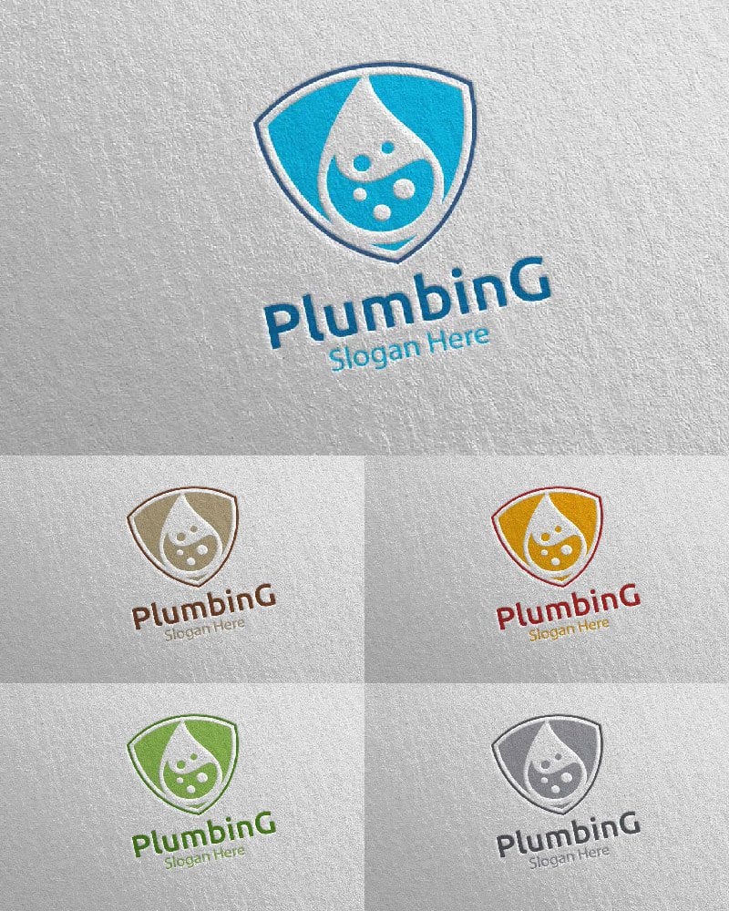 Template #112550 Plumbing Plumber Webdesign Template - Logo template Preview