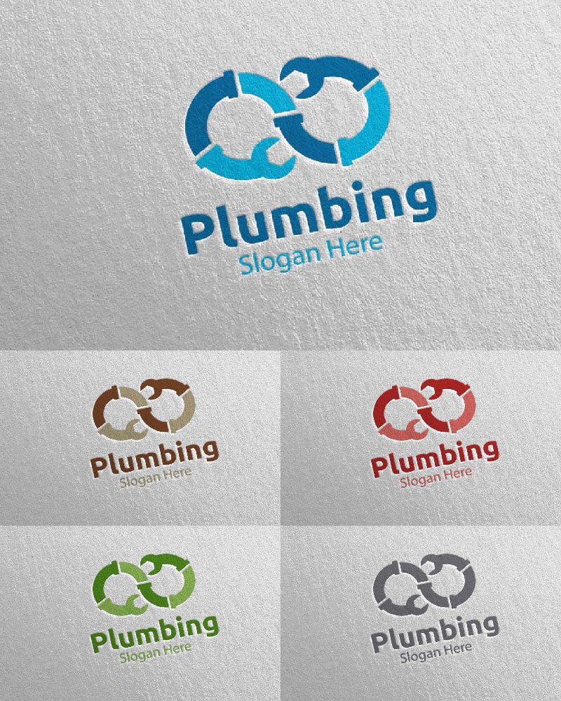 Template #112597 Plumbing Plumber Webdesign Template - Logo template Preview