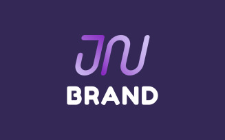 Letter jn Line Logo Template