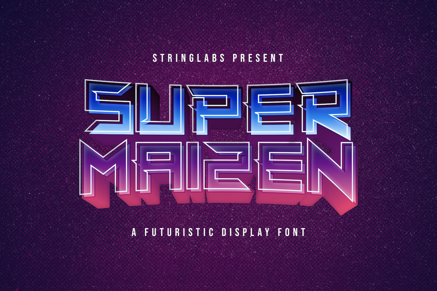Super Maizen - Modern Futuristic Font