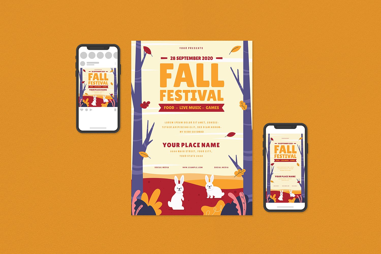 Template #112669 Bash Cardfestivalflyergrungeharvestinstagraminstagram Webdesign Template - Logo template Preview