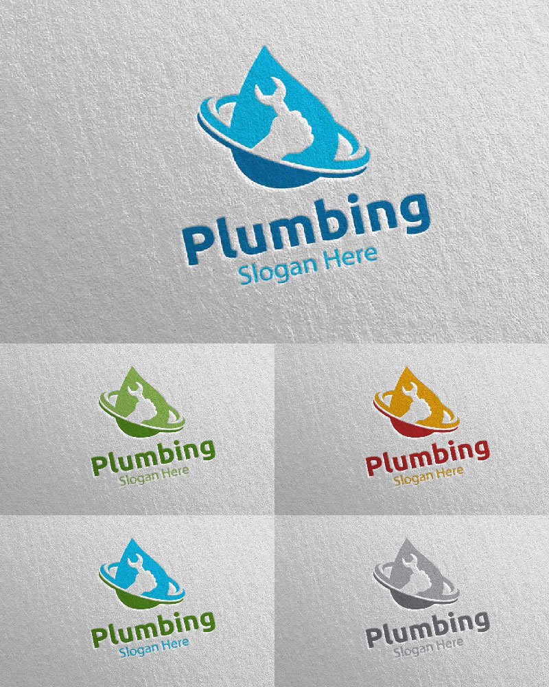 Template #112689 Plumbing Plumber Webdesign Template - Logo template Preview