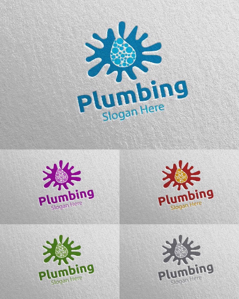 Template #112692 Plumbing Plumber Webdesign Template - Logo template Preview