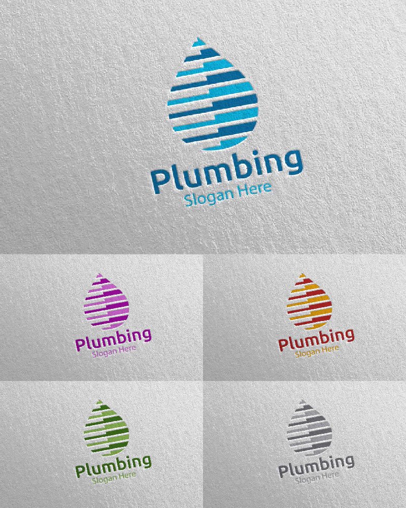 Template #112694 Plumbing Plumber Webdesign Template - Logo template Preview