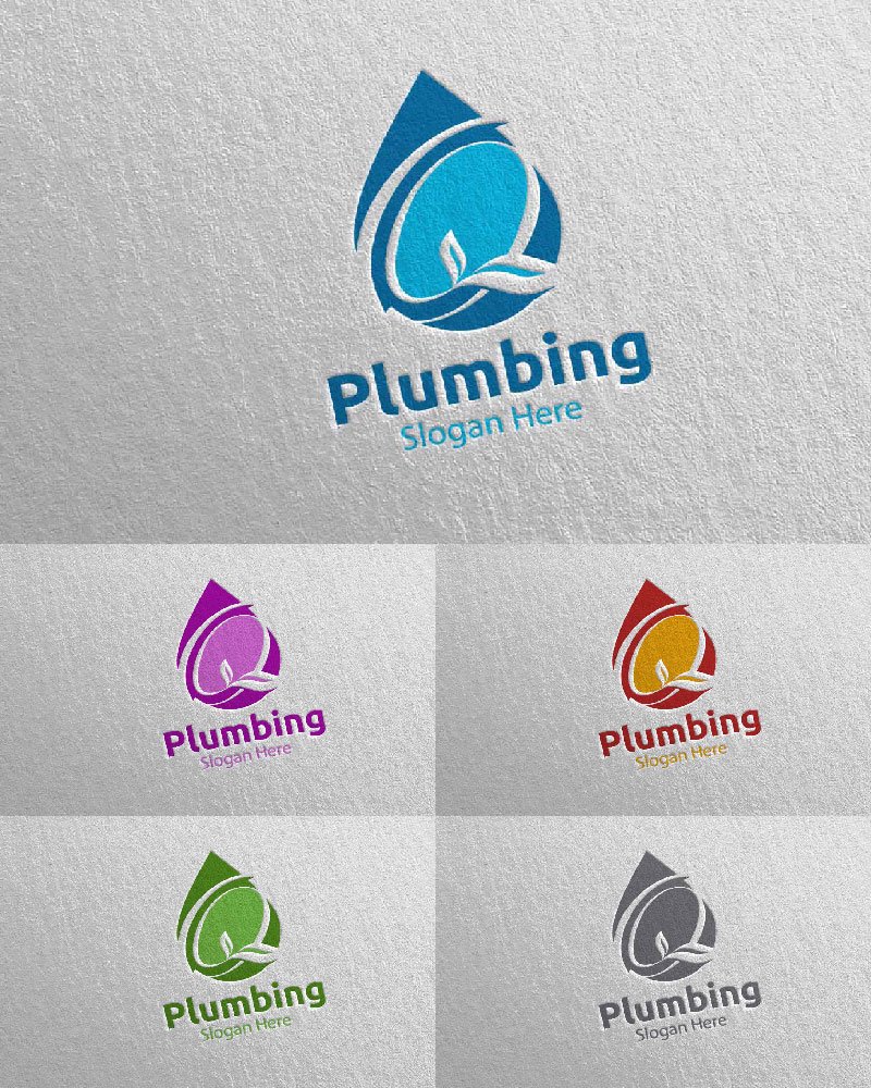 Template #112696 Plumbing Plumber Webdesign Template - Logo template Preview