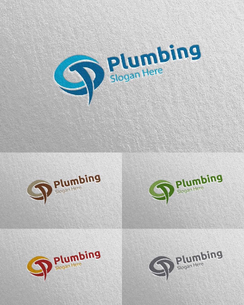 Template #112698 Plumbing Plumber Webdesign Template - Logo template Preview