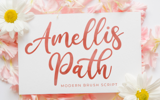 Amellis Path - Brush Cursive Font