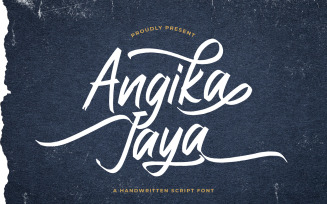 Angika Jaya - Handwritten Font