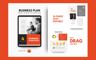 Business Plan 2020 Presentation PowerPoint template
