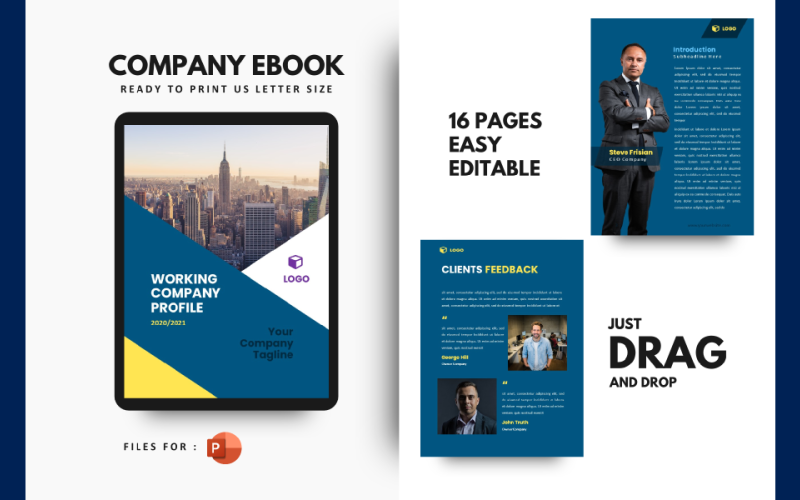 Professional Company Profile 2020 Presentation PowerPoint template PowerPoint Template